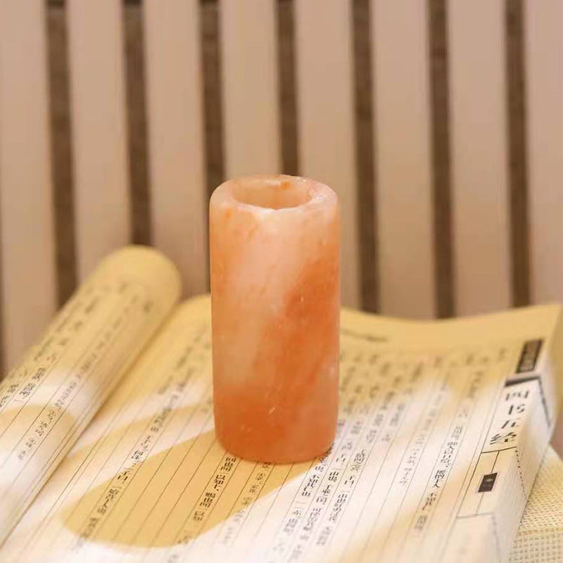 Rose mineral salt crystal cup