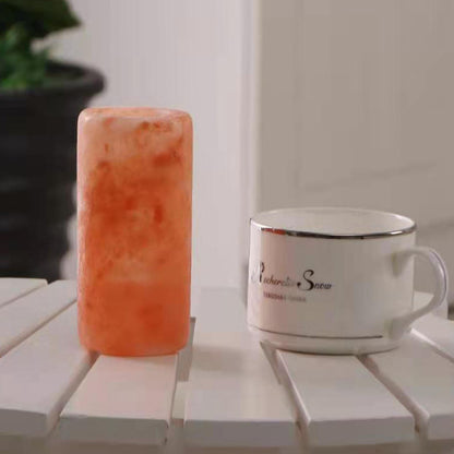 Rose mineral salt crystal cup